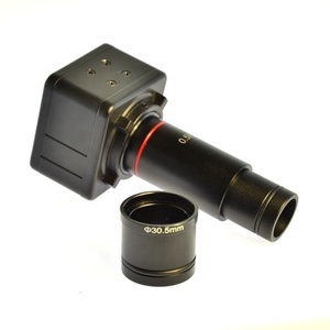 5 megapíxeles HD USB Cámara Industrial Trinocular Estéreo <span class=keywords><strong>Microscopio</strong></span> 0.5x <span class=keywords><strong>Ocular</strong></span> electrónico Cámara Industrial - Product Image 1