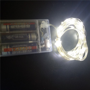 3AA con pilas 50LED 100LED Navidad alambre de cobre luces de hadas centelleantes <span class=keywords><strong>Led</strong></span> alambre de cobre luces de hadas - Product Image 3