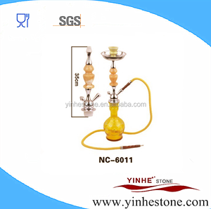 Comercio al por mayor shisha hookah pipe, personalizar piedra shisha piezas hechas de jade amarillo - Product Image 5