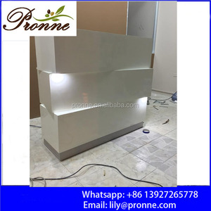 2025 American Style High Gloss Modern Salon <strong>Reception</strong> <strong>Counter</strong> for Sale - Product Image 5