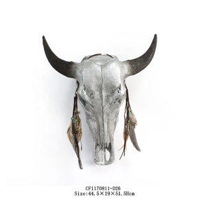 Trang Trí Nội Thất Lớn Nhựa Động Vật <span class=keywords><strong>Skull</strong></span> Head Deer <span class=keywords><strong>Skull</strong></span> Head Tường Nghệ Thuật Điêu Khắc Trang Trí Nội Thất Nhân Tạo 70*20*46Cm - Product Image 6