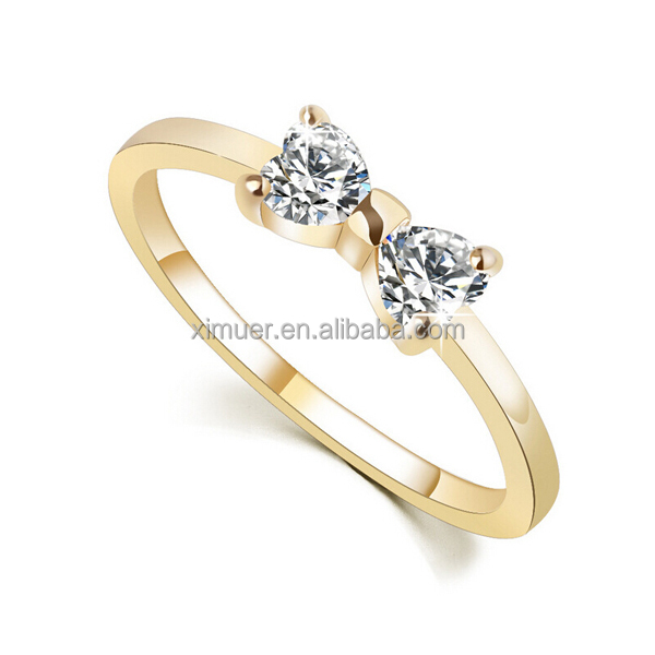 Saudi Arabia Gold Ring Design New Trendy Zircon Rings