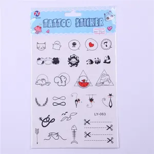 Hot Koop Custom Design Tatoo Sticker Off, Tijdelijke Kinderen Stickers Tattoos