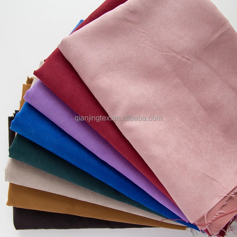 Factory supply cheap price weft woven soft waterproof suede fabric