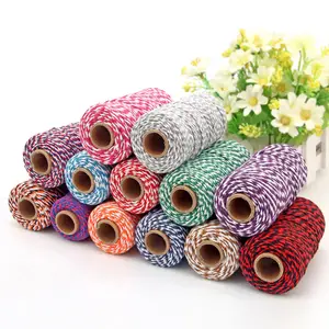 Wholesale 2 mm Nature cotton baker twine macrame decoration string