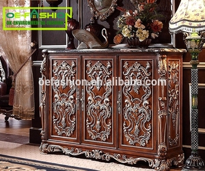 OE-FASHION Luxe en bois sculpture meubles de bureau exécutif bureau secretaire - Product Image 5