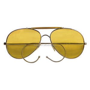 Lunettes de soleil style <span class=keywords><strong>Air</strong></span> <span class=keywords><strong>Force</strong></span> avec branches à crochet, personnalisées, Gafas, lunettes de soleil de créateur d'été, verres miroir, branches en métal avec crochet - Product Image 3