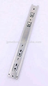 Meilong Phần Cứng Kính Thiên Văn Kênh 3 Bóng Mang Nhà Bếp Cài đặt Ngăn Kéo Slide/Đen Hoàn Thiện Sắt Trượt Chấm Trong 65G - Product Image 4