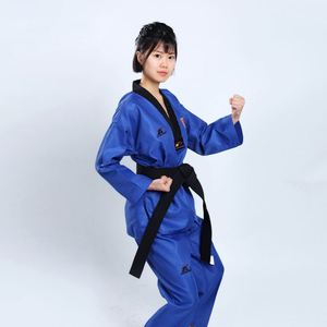 Venta al por mayor negro blanco rojo azul <span class=keywords><strong>Taekwondo</strong></span> uniforme ropa - Product Image 2