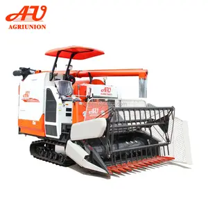 Agriunion 99HP mini rice and wheat combine harvester