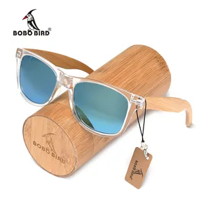 BOBO BIRD Fashion Unisex Polarized Sun Glasses Women Mens Bamboo Sunglasses Dropshipping