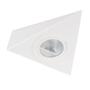 12v triangular regulável sob a luz do armário com luz de halogênio g4