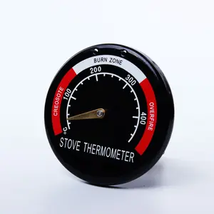 Magnetic Wood Burning Stove Pipe Thermometer High Temperature Fireplace Controller Chimney Mechanic Thermometer