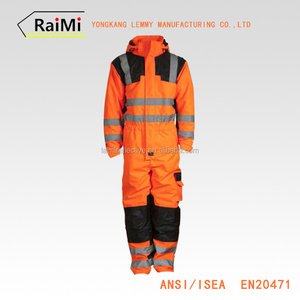 Más nuevo Hola Viz Seguridad Sobretodo Sobretodo Ropa de Trabajo Mono de Chaleco Reflectante de Seguridad de Construcción - Product Image 5