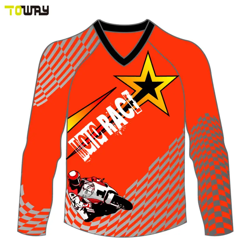 5xl custom racing shirts sublimated motocross jersey