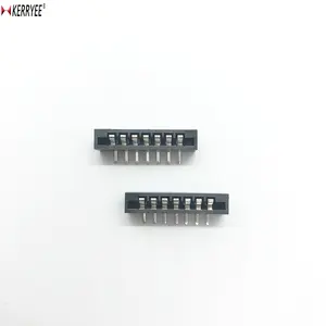 7P tin plating pin 90 degree 2.54mm FPC connector
