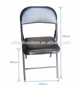 Silla Plegable Negra a Bajo Precio Sillas Plegables de Estudio de Alta Calidad Silla Individual de Cuero para Estudiante de Mobiliario Escolar - Product Image 3