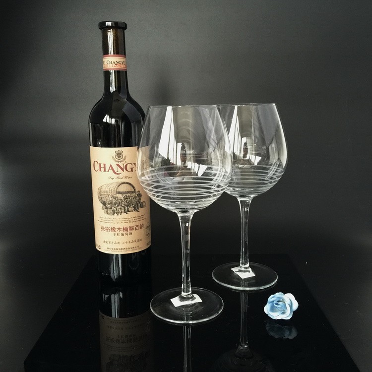 8oz~20oz Handmade Wine Glass Lead Free Crystal Glass Burgundy Goblet