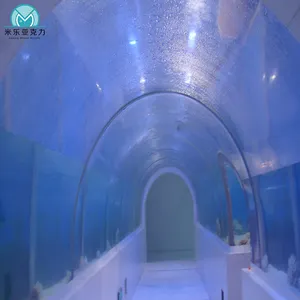 Hochwertige billige benutzer definierte Größe große Unterwasser Acrylglas Tunnel Aquarium Aquarium