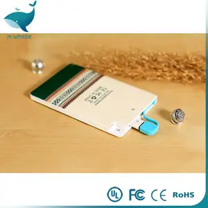 Mini Banco de Energía Portátil Delgado con Forma de Tarjeta de Crédito de 1200 mAh, 2000 mAh, 1000 mAh para vivo, huawei, <span class=keywords><strong>philips</strong></span> - Product Image 1