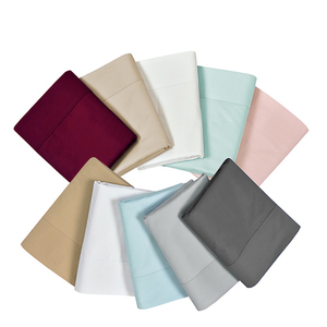 Set di <span class=keywords><strong>Lenzuola</strong></span> in <span class=keywords><strong>Cotone</strong></span> Organico Turco 400TC, 4 Pezzi in Tinta Unita, <span class=keywords><strong>Lenzuola</strong></span> Stampate in <span class=keywords><strong>Puro</strong></span> <span class=keywords><strong>Cotone</strong></span> dal Pakistan - Product Image 2