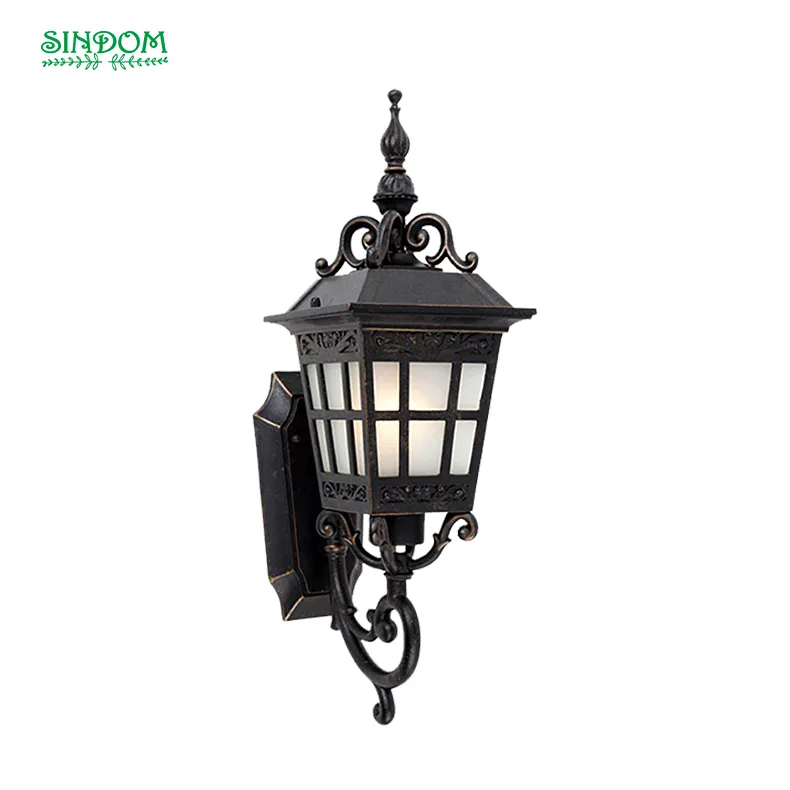 high quality Chinese style 9W luxury outdoor wall lamp vintage decorative aluminum wall lamp