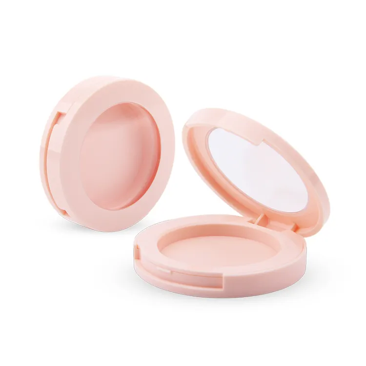 Material ABS/AS empty makeup single eyeshadow case mini compact powder packaging