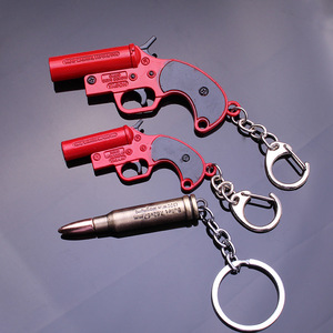 Hợp Kim Kẽm Hình Viên Đạn Kim Loại Keychain <span class=keywords><strong>Bullet</strong></span> Mô Hình Keyring - Product Image 4