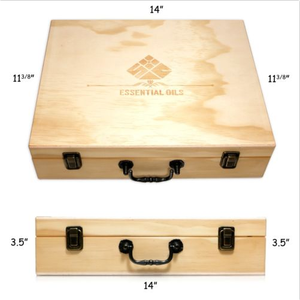 BSCI kim loại xử lý thông lớn bằng gỗ 68 khe Doterra youngliving tinh dầu lưu trữ lưu niệm Hộp quà tặng - Product Image 4