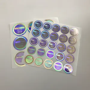 Custom 3d Print Paper Genuine Authentic Security Seal Laser Holographic Label Hologram Sticker