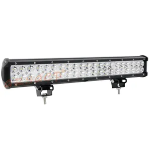 Wholesale spot dual row straight 12v 24v 20 inch 126w led light bar for offroad trucks