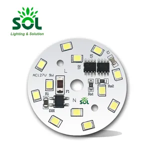 Pabrik Harga 220V 5W 7W 9W 12W Lampu Led Smd Pcb dengan IC