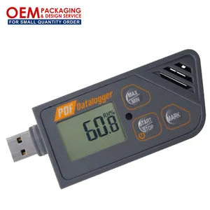 Digitale USB Datalogger Umidità Logger di Temperatura Generare PDF e Excel Digitale Datalogger(OEM servizio di imballaggio disponibili)