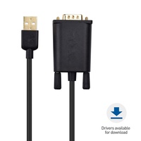 Cable Adaptador Serial USB-C a RS-232 DB9 para Impresora, Computadora, Escáner de Código de Barras - 1.8 Metros