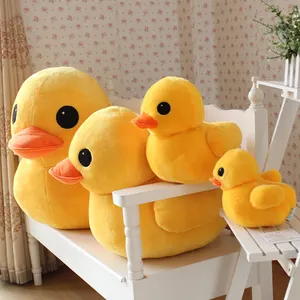 OEM manufacturer custom stuffed animal big yellow duck plush toy