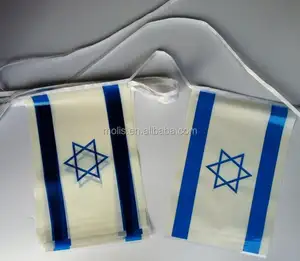 Custom size eco PE Israel bunting flag