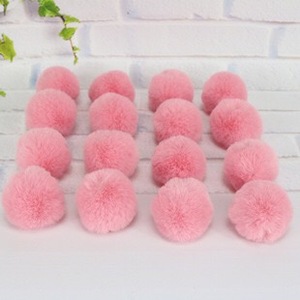 Echte Rex Kaninchen fell Pom Poms Pelz Pompons Pelzball für Schlüssel bund oder Kleidung Dekoration - Product Image 2