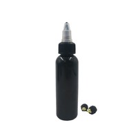 10ml 20ml 30ml 50ml 100ml bouteille en PET noir avec capuchon torsadé couvercle de bec