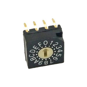 RS40010R 4 + 1 סיכות Thru-חור סוג שטוח הרוטור אמיתי BCD קוד 10 מקום סיבובי מח"ש מתג - Product Image 5