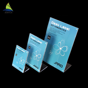ที่วางป้ายอะคริลิคแบบกำหนดเองรูป<span class=keywords><strong>ตัว</strong></span> L/T พร้อมฐานไม้สำหรับวางบนโต๊ะ ใช้สำหรับแสดงหมายเลขโต๊ะหรือเมนู - Product Image 5