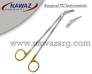 Ciseaux vasculaires Potts Smith TC incurvés 19cm Angle 25 lames coudées en acier inoxydable Super Cut de haute qualité - Product Image 2