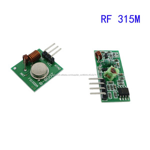 RF sans fil module récepteur et émetteur carte de module super régénération 315/433 MHZ DC5V (ASK/OOK) 1 paire = 2 pcs - Product Image 1