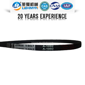 Tabla de tallas de correas en <span class=keywords><strong>V</strong></span> de poliéster envueltas Dongil A-1092, usadas en diversos tipos de equipos de motor y transmisión - Product Image 3