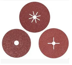 Abrasive 4" aluminium oxide fiber disc Fibre Disc For metal and wood sand paper