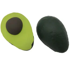 Promotional Avocado Squishy Toys Customized PU Slow Rising Fruits Simulations Advertising Logo Printed Stress Reliever