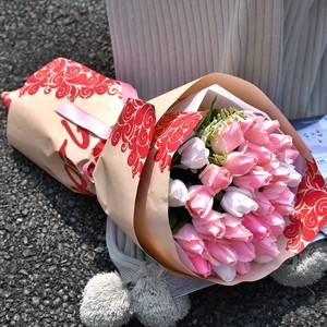 Shinewrap <span class=keywords><strong>Couronne</strong></span> Conception Cadeau Papier <span class=keywords><strong>de</strong></span> soie Emballage <span class=keywords><strong>Fleuriste</strong></span> Fleur Bouquet Matériaux D'emballage - Product Image 3