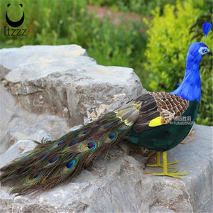 Mini plumes de paon artificielles vives, décoration élégante de jardin pour la <span class=keywords><strong>maison</strong></span>, mariage, noël - Product Image 6