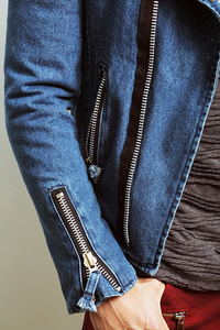 OEM Man <strong>Punk</strong> Biker studded Jeans <strong>Jackets</strong> - Product Image 5