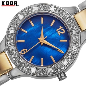 Großhandel Damen Rose Gold Uhr Diamond Reloj Mujer Japan Movt SR626SW Edelstahl Rückseite Legierung Gehäuse Glas 16mm Epoche Modell - Product Image 2