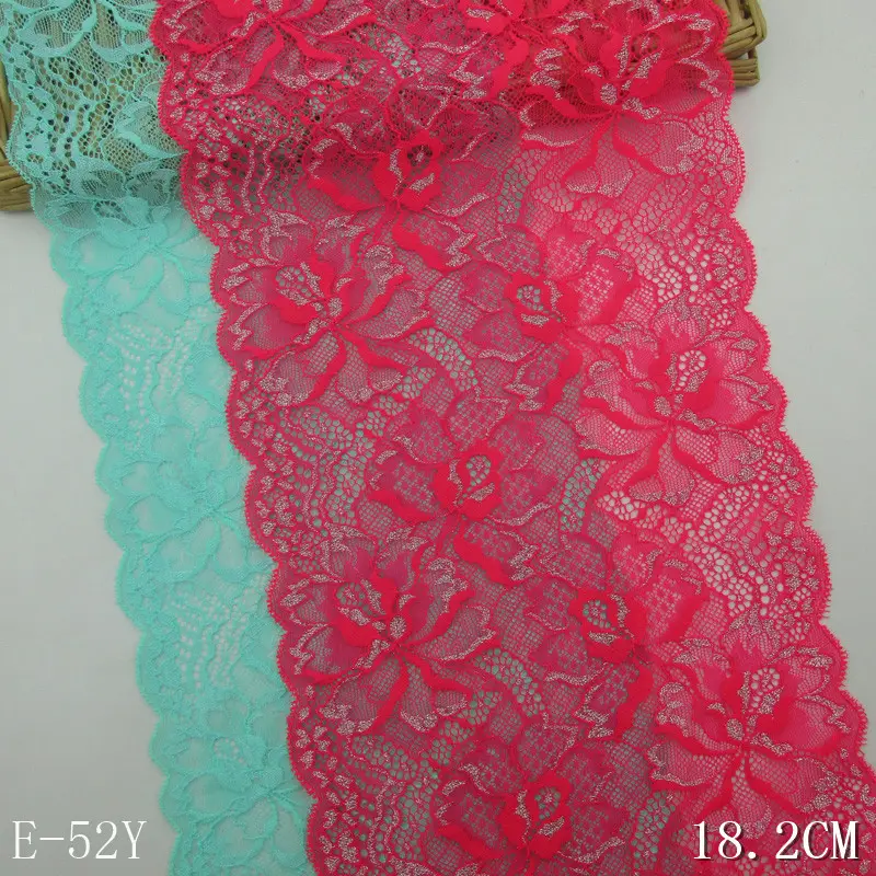 18cm wide floral galloon stretch lingerie headband lace